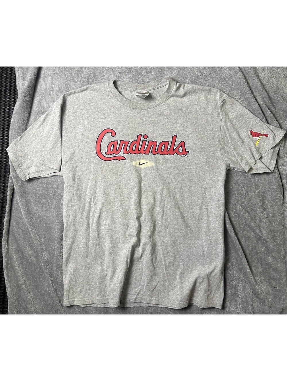 Y2K Nike Team St Louis Cardinals Script Logo T Shirt Adult Large MLB Baseball